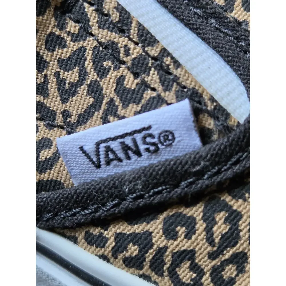 NWOT Vans Classic Slip-On Leopard Print Skate Shoes Women's 5.5 EU 37 Canvas - Picture 7 of 7